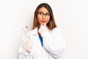 根管治療は何回通院が必要か考える女性